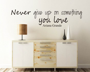 Never Give Up Quotes Wall Decal Motivational Vinyl Art Stickers